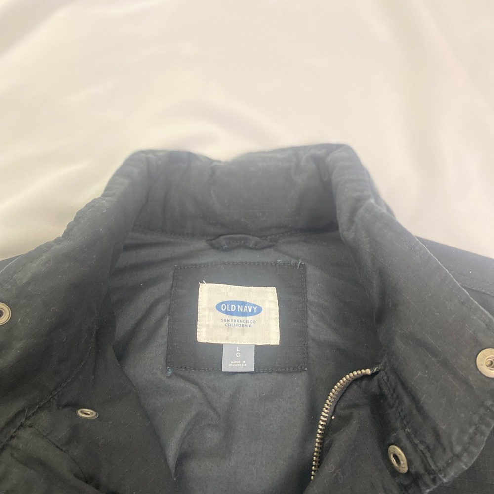 Old Navy Men's Dark Gray Puffer Jacket